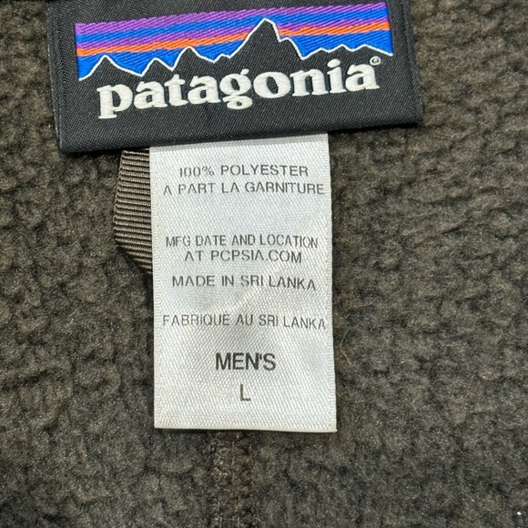 ⭐️EUC⭐️ Men’s Patagonia Full Zip Fleece Sweatshirt Jacket- Large - Picture 2 of 8